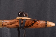 Mun Ebony Burl Native American Flute, Minor, Low E-4, #T7G (6)